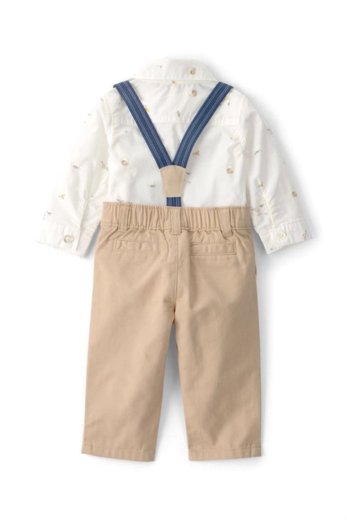 Carters Erkek Bebek 2li Gömlek Body Pantolon Takım Bej 1U634910