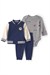 Carters Erkek Bebek 3lü Ceket Alt Takım Lacivert 1W419510