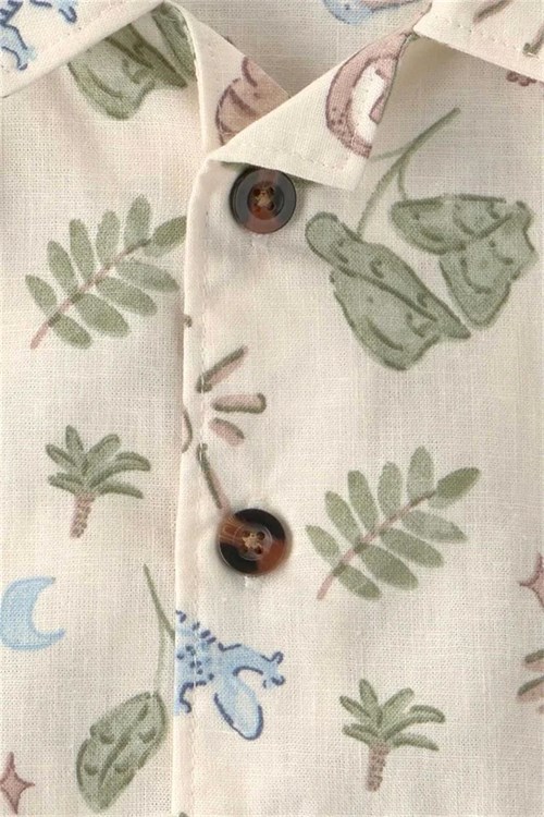 Carters Erkek Bebek 3lü Gömlek Şort Takım Bej 1U585410
