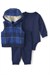 Carters Erkek Bebek 3lü Kapüşonlu Yelek Alt Takım Lacivert 1W091710