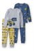 Carters Erkek Bebek 4lü Baskılı Pijama Takımı Mavi 1W130110