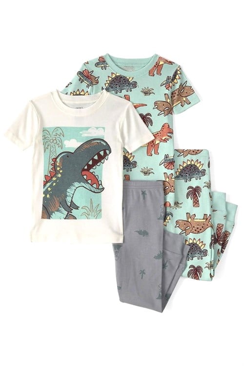 Carters Erkek Bebek Baskılı 4lü Pijama Takımı Yeşil 1U596810