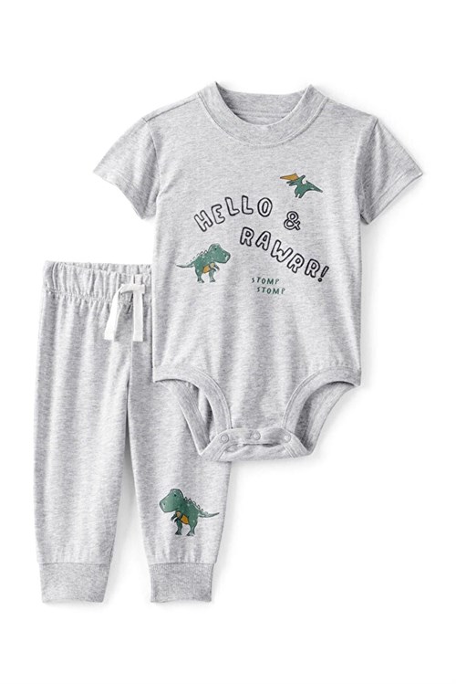 Carters Erkek Bebek Body Pantolon Takım Gri 1U270510