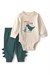 Carters Erkek Bebek Dinozorlu Body Alt Takım Yeşil 1W097310
