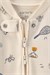 Carters Erkek Bebek Fermuarlı Patikli Tulum Krem 1V707510
