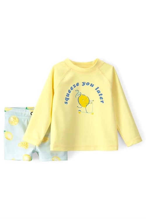 Carters Erkek Bebek Güneş Koruyucu Mayo Set Sarı 1U654110