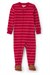 Carters Erkek Bebek Kadife Çizgili Fermuarlı Patikli Tulum Kırmızı 1W137210