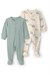 Carters Erkek Bebek Layette 2li Fermuarlı Patikli Tulum Set Yeşil 1V480710