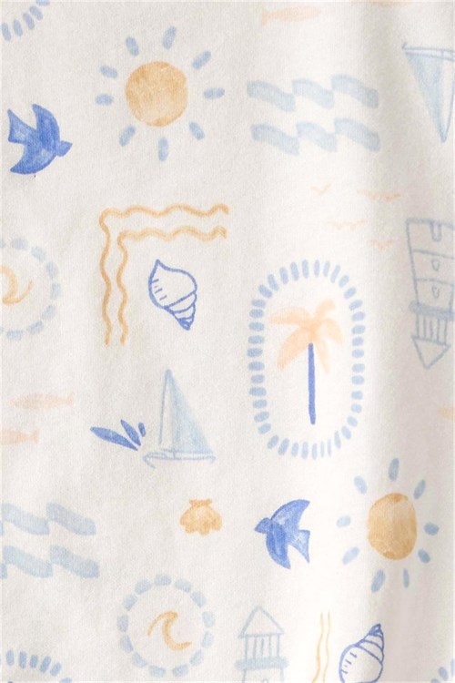 Carters Erkek  Bebek Layette 2li Kısa Tulum Set Çok Renkli 1U608910