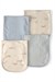 Carters Erkek Bebek Layette 4lü Omuz Bezi Mavi 1V395110