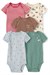 Carters Erkek Bebek Layette 5li Kısa Kollu Zıbın Set Renkli 1V242210
