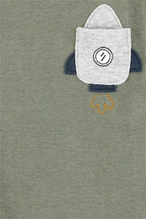 Carters Erkek Bebek Layette 5li Kısa Kollu Zıbın Set Lacivert 1T122010