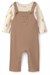 Carters Erkek Bebek Layette Uzun Kollu Tişört Salopet Takım Kahverengi 1V416410