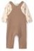 Carters Erkek Bebek Layette Uzun Kollu Tişört Salopet Takım Kahverengi 1V416410
