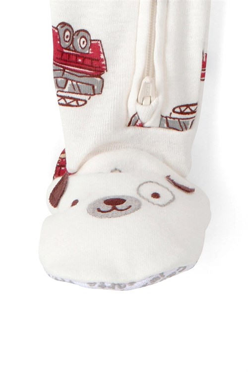 Carters Erkek Bebek Patikli Uyku Tulumu Ekru 1U624310