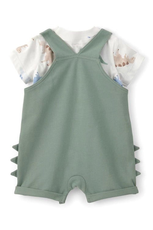 Carters Erkek Bebek Tişört Salopet Takım Yeşil 1U710010