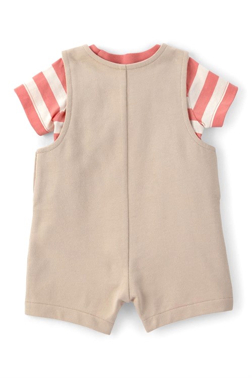 Carters Erkek Bebek Tişört Salopet Takım Bej 1U710210