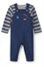 Carters Erkek Bebek Uzun Kol Tişört Salopet Takım Lacivert 1W081410