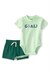 Carters Erkek Bebek Zıbın Şort Takım Yeşil 1U564710