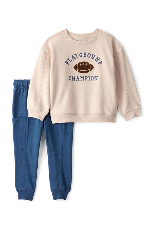 Carters Erkek Çocuk 2li Alt Üst Takım Mavi 2T643810