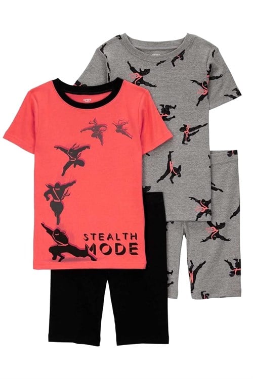 Carters Erkek Çocuk 4lü Pijama Takım Kırmızı 3S389910