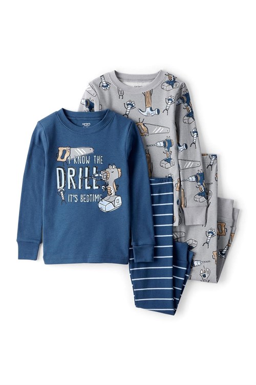 Carters Erkek Çocuk 4lü Pijama Takımı Lacivert 2T535810
