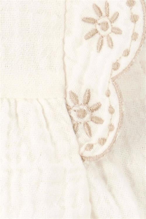 Carters Kız Bebek 2li Denim Şort Body Takım Krem 1S468310