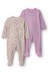 Carters Kız Bebek 2li Fermuarlı Patikli Tulum Lila 1V322010