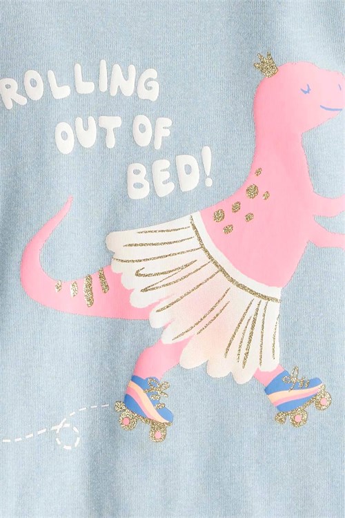 Carters Kız Bebek 4lü Pijama Takımı Mavi 1T523510