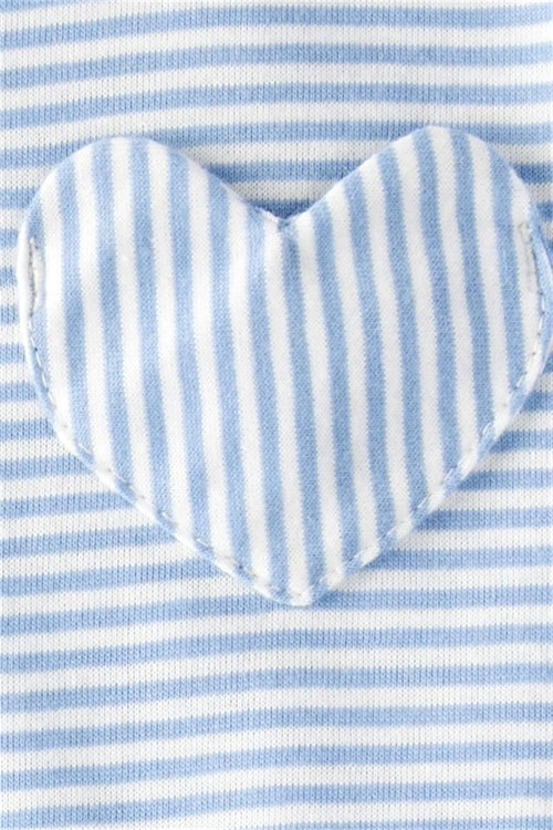 Carters Kız Bebek Çizgili Body Pantolon Takım Mavi 1U269910