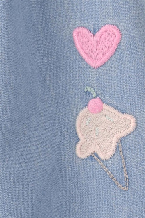 Carters Kız Bebek Denim Tulum Mavi 1U542610
