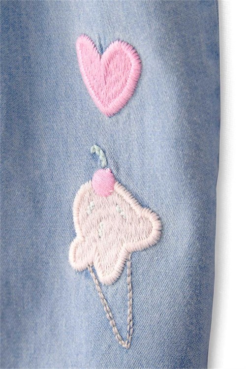 Carters Kız Bebek Denim Tulum Mavi 1U542610