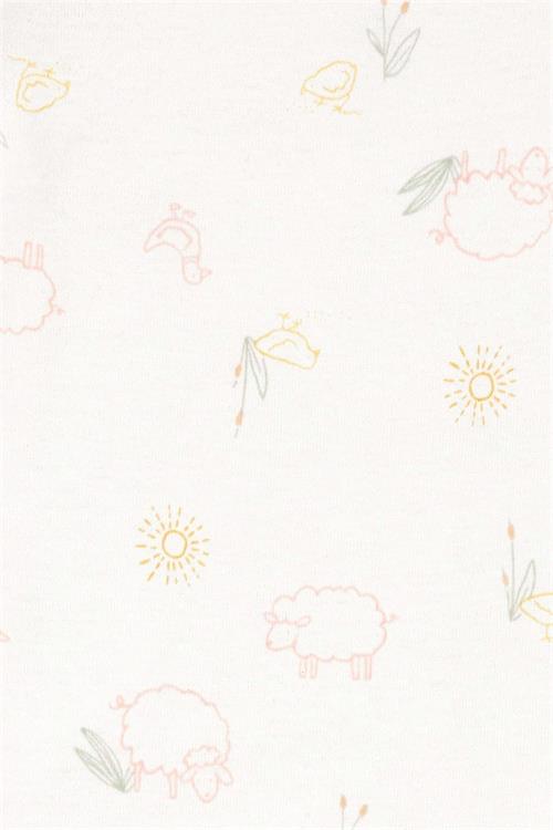 Carters Kız Bebek Desenli 3lü Takım Pembe 1T121110