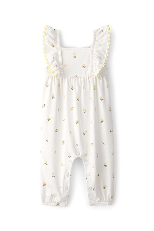 Carters Kız Bebek Desenli Tulum Krem 1U542910