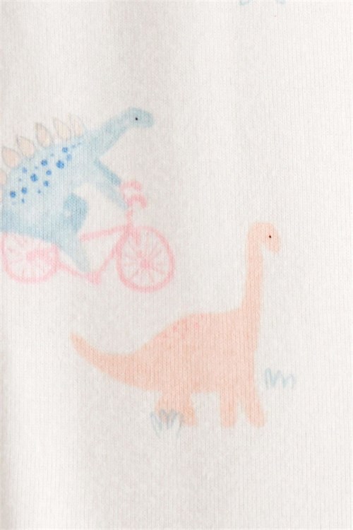 Carters Kız Bebek Desenli Uyku Tulumu Ekru 1T544110