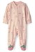 Carters Kız Bebek Fermuarlı Patikli Tulum Pembe 1V245610
