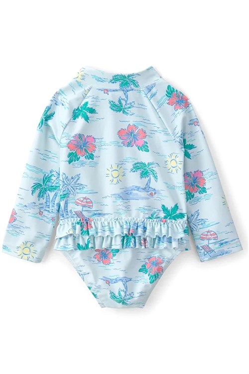 Carters Kız Bebek Güneş Koruyucu Uzun Kollu Mayo Mavi 1U779510