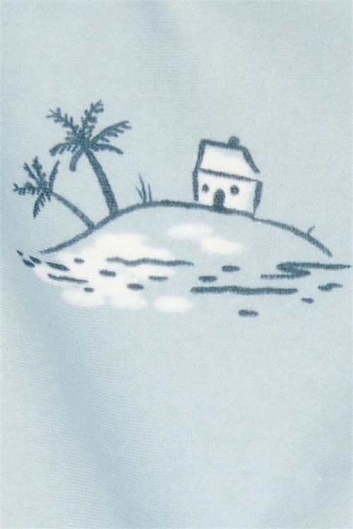 Carters Kız Bebek Güneş Koruyuculu 2li Mayo Takım Mavi 1S468010