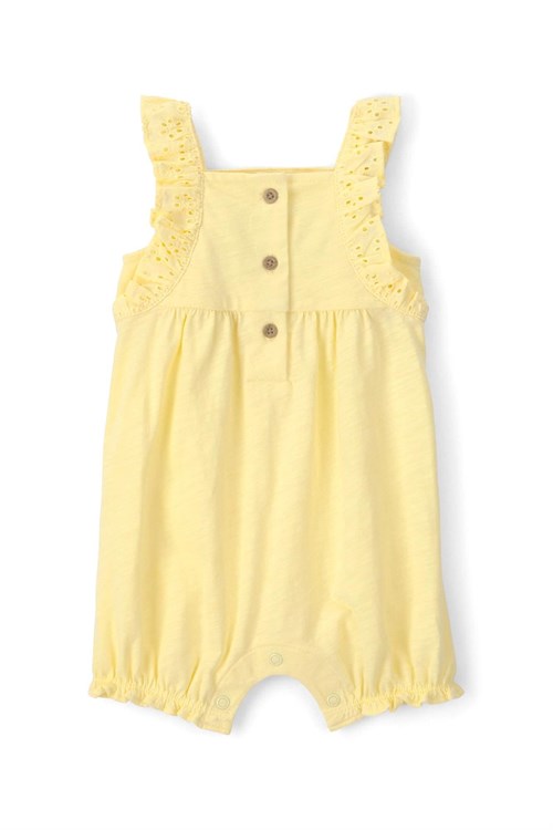 Carters Kız Bebek Güpürlü Kısa Tulum Sarı 1U543010