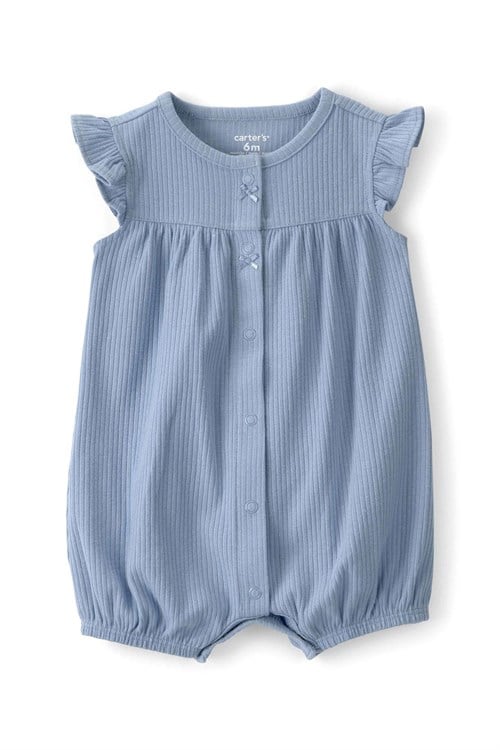 Carters Kız Bebek Kısa Tulum Mavi 1U268110