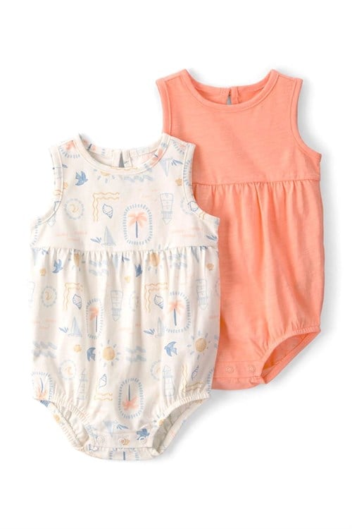 Carters Kız Bebek Layette 2li Kısa Tulum Set Çok Renkli 1U606810