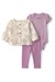 Carters Kız Bebek Layette 3lü Hırka Tayt Takım Lila 1V404410