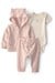 Carters Kız Bebek Layette 3lü Kapüşonlu Ceket Alt Takım Somon 1V418910