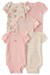 Carters Kız Bebek Layette 5li Kısa Kollu Zıbın Set Pudra 1V241810