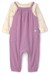 Carters Kız Bebek Layette Uzun Kollu Tişört Salopet Takım Lila 1V405910
