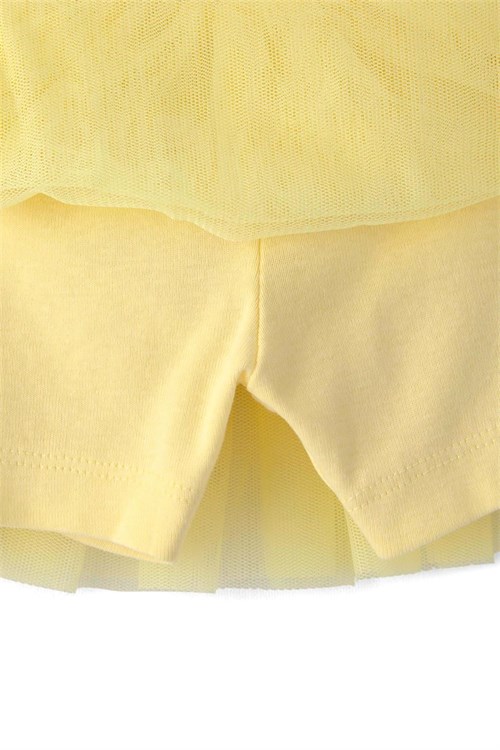 Carters Kız Bebek Saç Bantlı Alt Üst Takım Sarı 1U540610