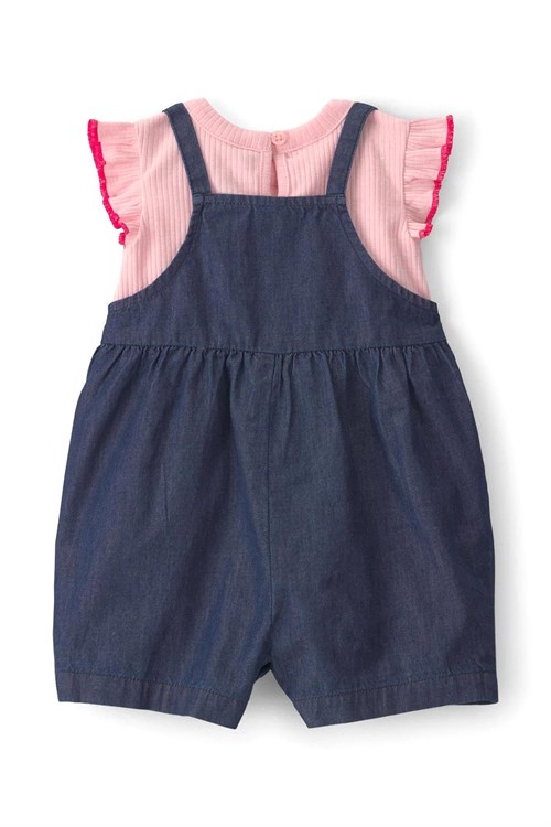 Carters Kız Bebek Salopet Tişört Takım Lacivert 1U563510