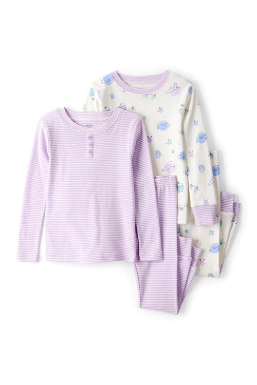 Carters Kız Çocuk 4lü Pijama Takımı Ekru 2T526810