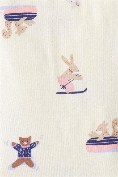 Carters Kız Çocuk 4lü Pijama Takımı Ekru 2T527110