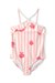 Carters Kız Çocuk Çizgili Fırfırlı Mayo Pudra 3U614110